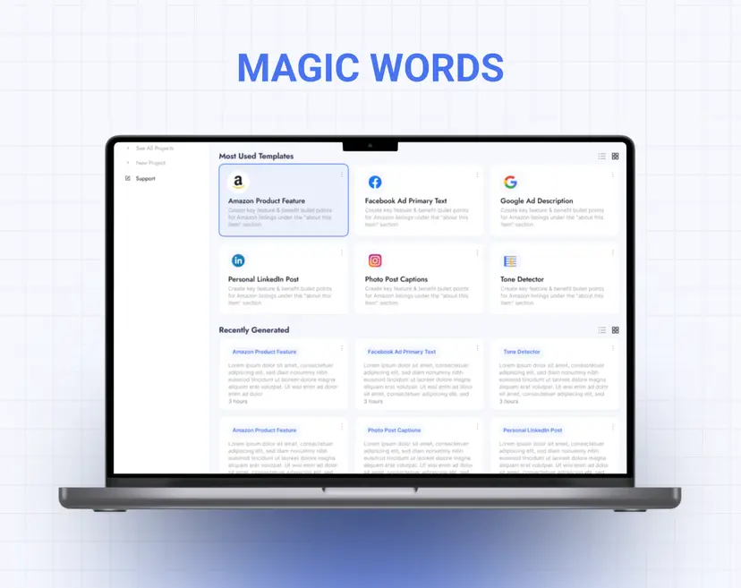 Magic Words, Website
